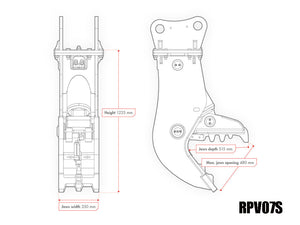 RAMMER Static pulverizer for skid steer loader
