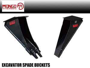 Mongo Spade bucket for excavators 2000-10000 lbs.