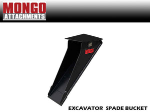 Mongo Spade bucket for excavators 2000-10000 lbs.