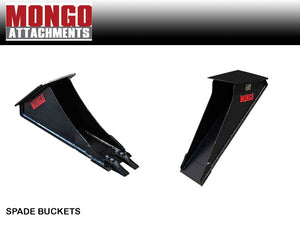 Mongo Spade bucket for excavators 2000-10000 lbs.