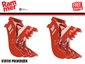 RAMMER Static pulverizer for skid steer loader