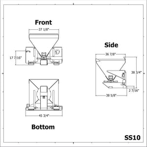 MESSER salt and sand material spreader