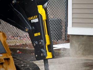 STANLEY hydraulic breakers for skid steer loaders