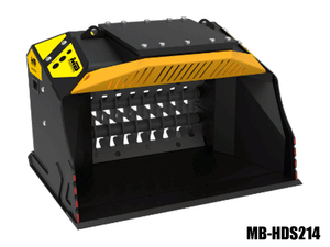 MB shaft screening bucket for skid steer