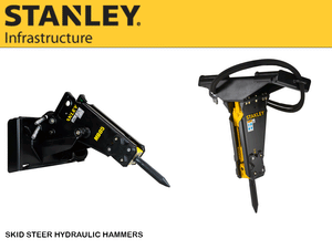 STANLEY hydraulic breakers for skid steer loaders