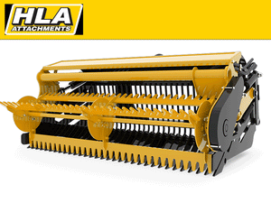 HLA Landscape Stone Picker (with Power Reel) for Skid Steer