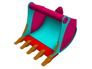 RHINOX Tag / CP / Wain Roy Quick Hitch Dirt Buckets for 14000 to 18000 Lbs. Machines (1.75" T-pin)