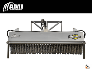 AMI KingSpin Hydraulic Rotary Sweeper for Backhoe Loaders