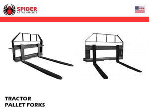 SPIDER pallet fork assemblies for tractor