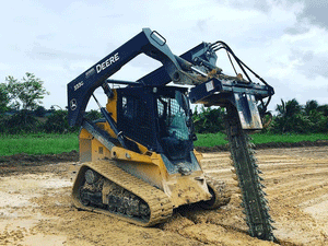 VIRNIG V60 trencher for skid steer