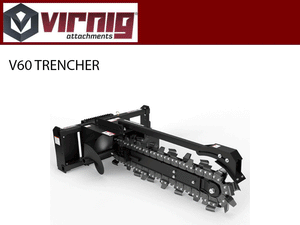 VIRNIG V60 trencher for skid steer