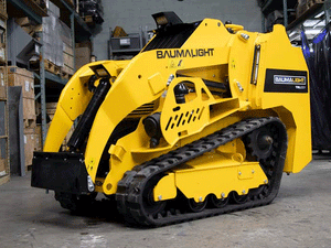 BaumaLight TRL620D stand on compact mini loader