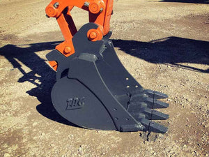 TAG WEDGE LOCK DIRT BUCKETS FOR JOHN DEERE AND HITACHI, 2500 LB TO 14000 LB EXCAVATORS