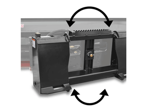 Virnig V40 Angle Snow Blade for machines with universal skid steer mount