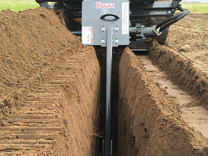 VIRNIG V60 zanjadora para minicargadora