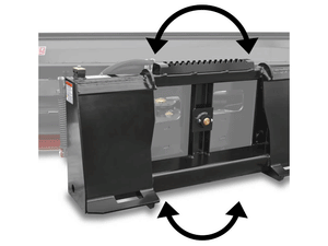 Virnig V50 Angle Snow Blade for machines with universal skid steer mount