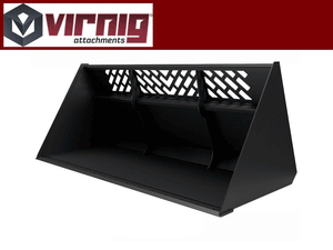 Virnig V60 Snow and Light Material Bucket for skid steer loader