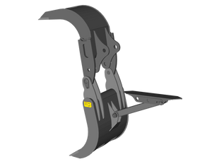 WERK-BRAU box style grapple for 24,000 -33,000 lbs Excavators (12MT)