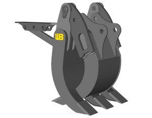 WERK-BRAU box style grapple for 24,000 -33,000 lbs Excavators (12MT)