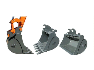 TAG wedge lock ditch buckets for John Deere and Hitachi excavators 2500 Lbs. to 14000 Lbs.