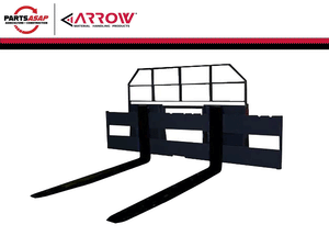 ARROW Extra Wide Skid Steer Pallet Forks | 5,500 lb Heavy-Duty Forks
