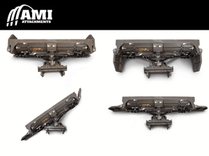 AMI Reactor 4-in-1 Hydraulic Wing Angle Blade with Segmented Fluid Edge 2.75 to 3.0 Yard wheel loaders