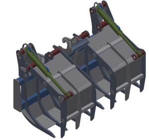 Cucharones de reciclaje de basura TAG para cargadores de ruedas