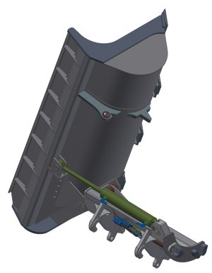 Cucharones de reciclaje de basura TAG para cargadores de ruedas