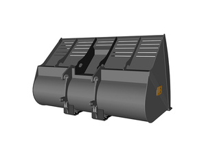 WERK-BRAU Light Material Wood Chip Loader buckets for Wheel loaders 30,000 - 33,000 lbs. (class 3.5)