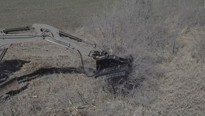 VIRNIG X30 desbrozadora rotativa para excavadora