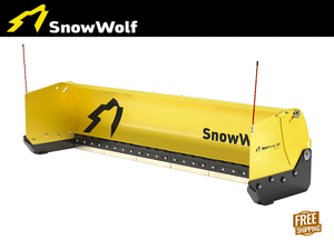 SnowWolf Apex Pusher XT (APXT) for backhoe loaders and compact wheel loaders