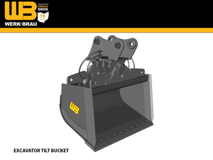 WERK-BRAU Tilt Bucket for 24,000 - 32,000 lbs. Excavators. (12MT)