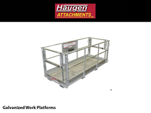 HAUGEN GALVANIZED WORK PLATFORMS FOR TELEHANDLERS/FORKLIFTS
