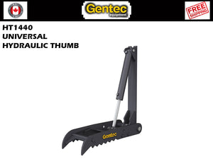 Pulgares de excavadora hidráulica universal HT1440 Gentec, excavadoras de 10000-22000 lbs