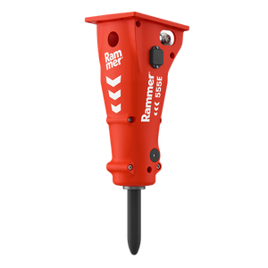 RAMMER Excellence series hydraulic hammers for compact excavators 7100 to 28700 lbs.