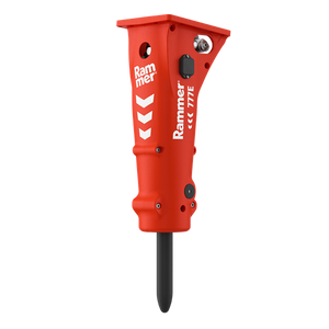 RAMMER Excellence series hydraulic hammers for compact excavators 7100 to 28700 lbs.