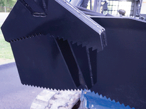 BLUE DIAMOND rotating log grapple for skid steer