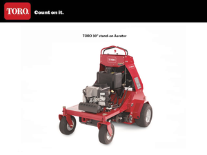 TORO 30" stand-on aerator