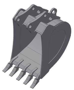 TAG pin on Rock Buckets for 14000 - 16000 lbs. john deere mini excavators
