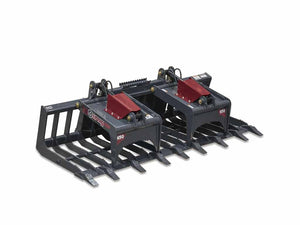 Virnig skeleton tooth grapple for skid steer loader