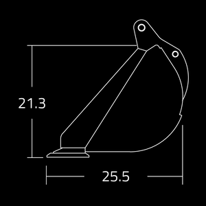 WAIN ROY Ditching and Grading Buckets for Tractor Loader Backhoes Over 16000 lbs.