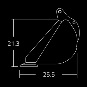 WAIN ROY Ditching and Grading Buckets for Tractor Loader Backhoes up to 16000 lbs.