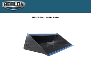 Cucharón de perfil bajo BERLON para minicargadoras