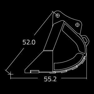 Cucharones de tierra WAIN ROY para excavadoras de 30,000 - 41,000 lbs.