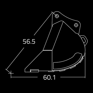 Cucharones de tierra WAIN ROY para excavadoras de 30,000 - 41,000 lbs.