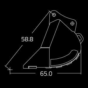 WAIN ROY dirt buckets for excavators 52,000 - 65,000 lbs.