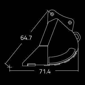 WAIN ROY dirt buckets for excavators 65,000 - 95,000 lbs.