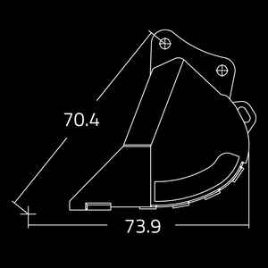 WAIN ROY dirt buckets for excavators 65,000 - 95,000 lbs.