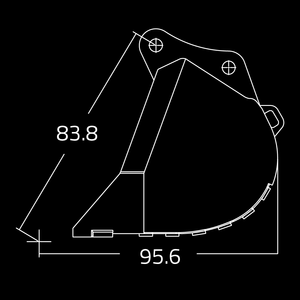 Cucharones de tierra WAIN ROY para excavadoras 95,000 - 110,000 lbs.