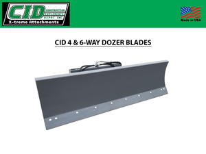 CID 4 & 6 Way Dozer Blade Attachment for Skid Steers